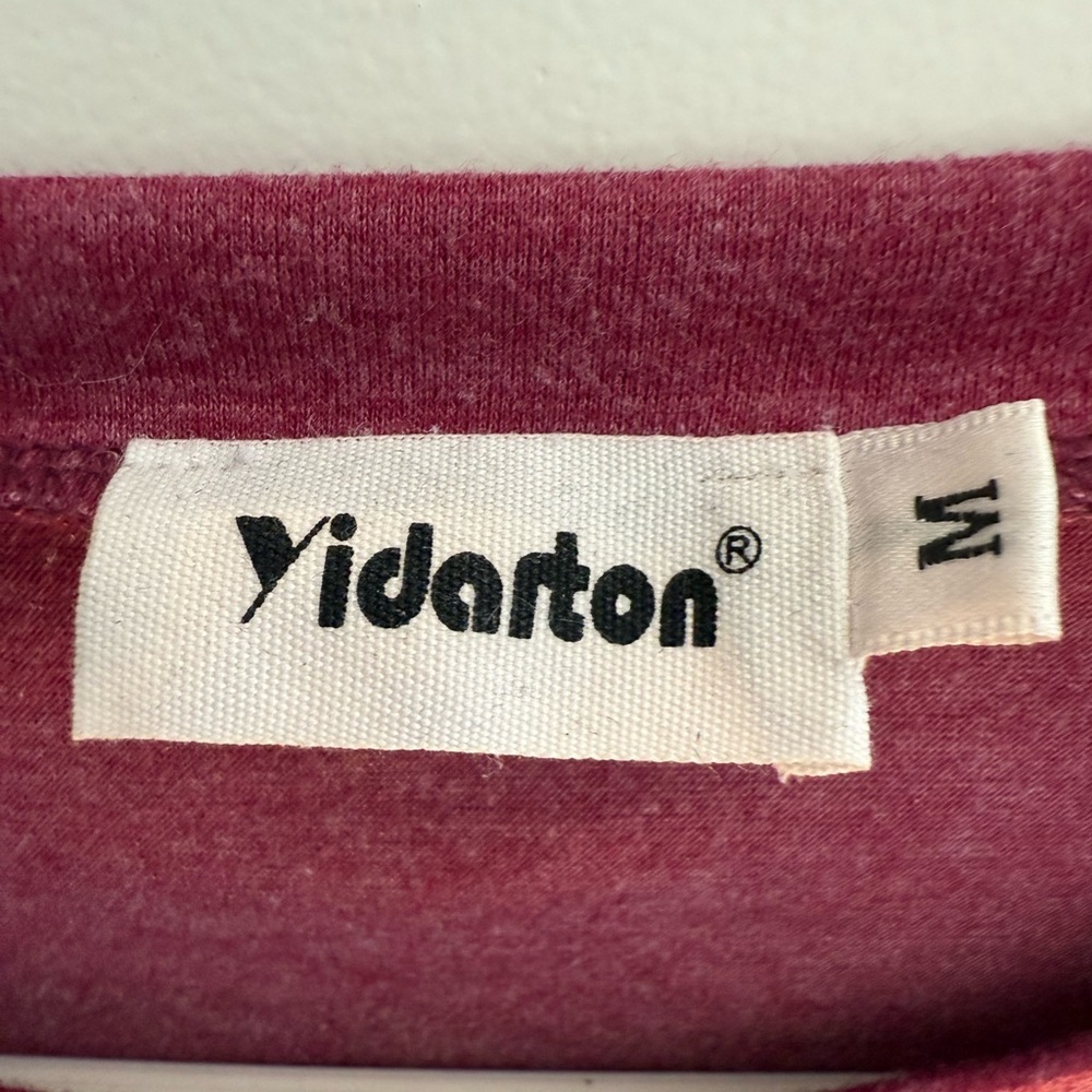 Yidarton Raspberry Front Knot Tunic Tee | Size Medium | Soft & Flattering Fit - Picture 3 of 4